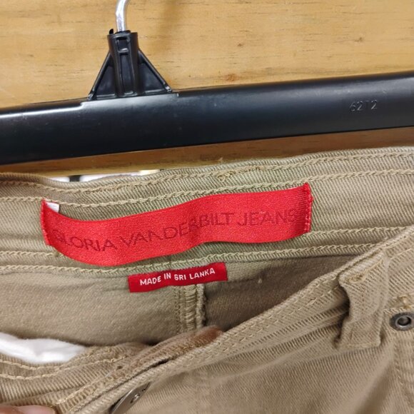 Gloria Vanderbilt Amanda High Rise Tapered Jeans | Size 18 | Khaki - Picture 4 of 5